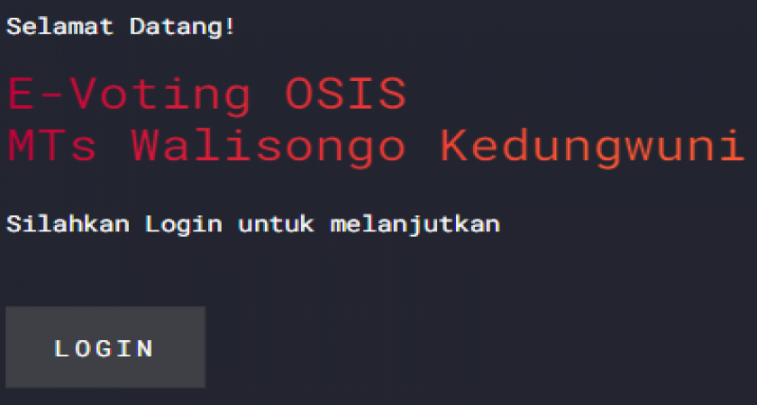 Pemilihan Ketua OSIS Daring
